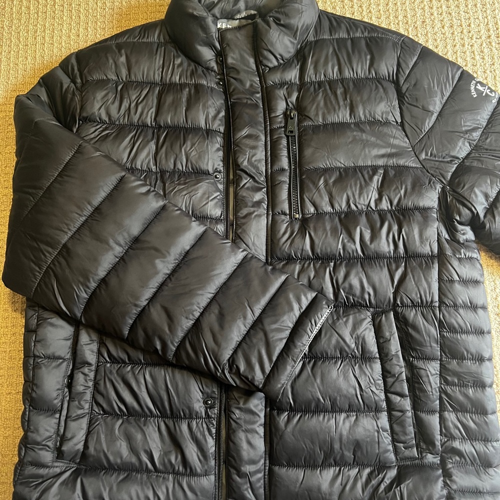 Kenneth Cole NY Mens Asymmetric Down Moto Jacket